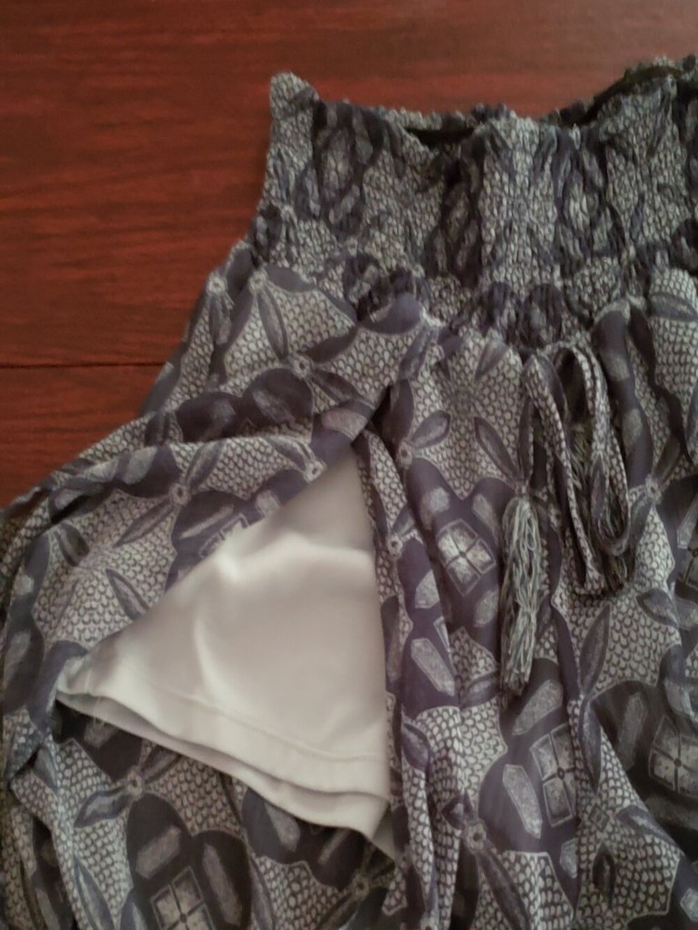 Split Front palazzo pants shorts Juniors XS - Picture 4 of 7